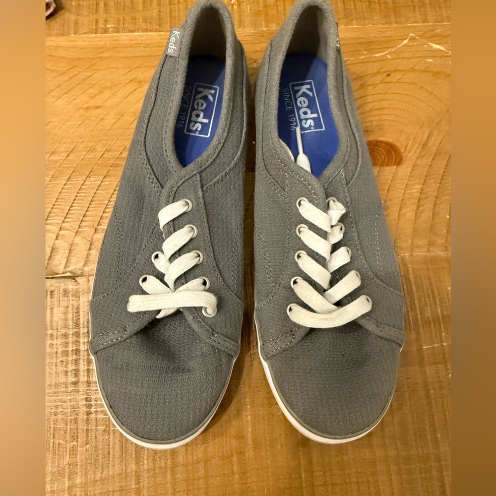 Keds Charcoal Canvas Sneakers 7.5